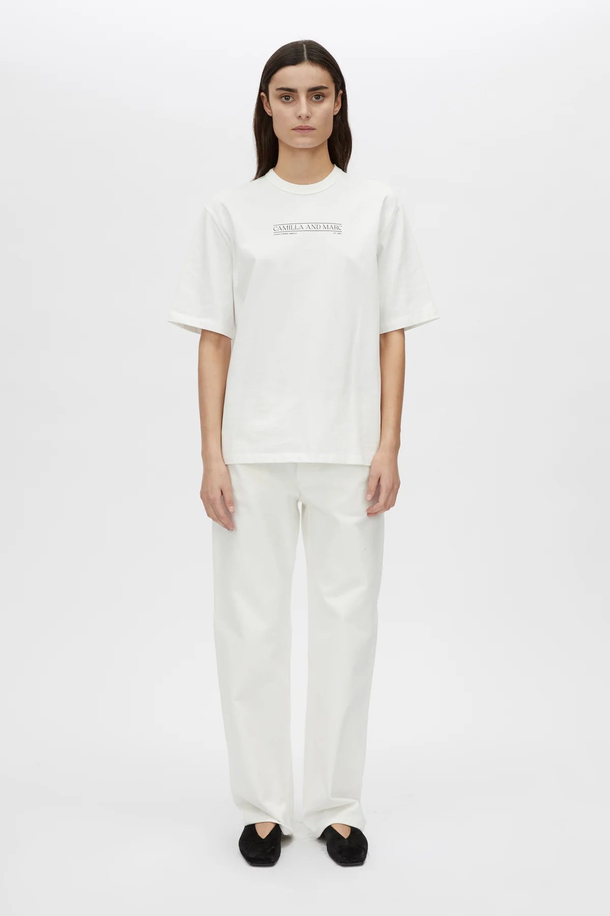 Rigel logo tee, soft white