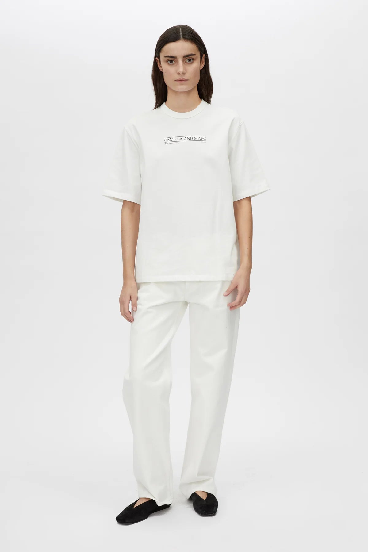 Rigel logo tee, soft white
