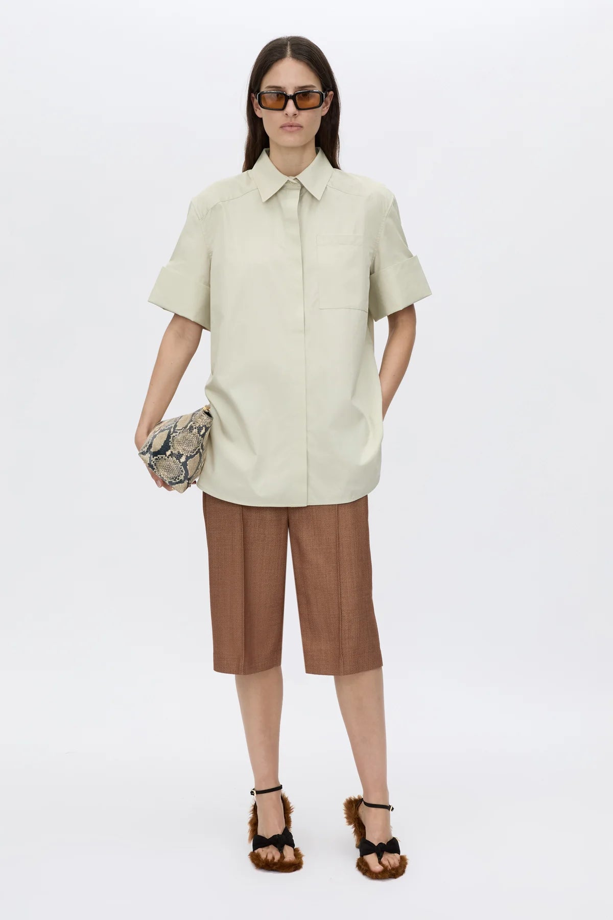 Winslow short sleeve shirt, stone