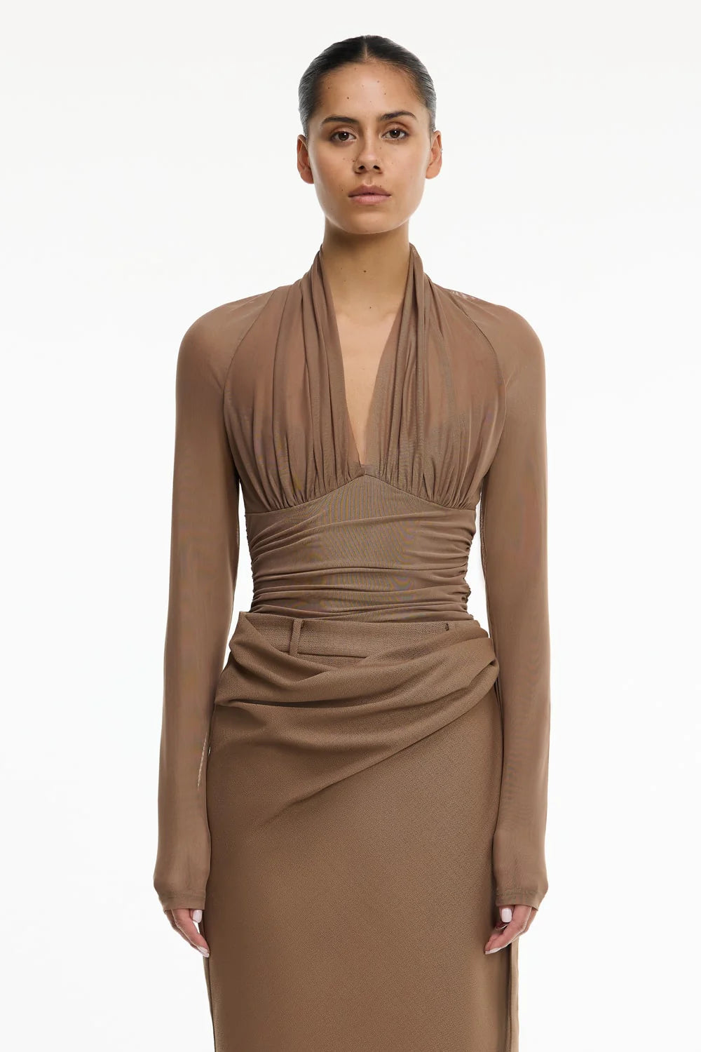 Reese top, taupe