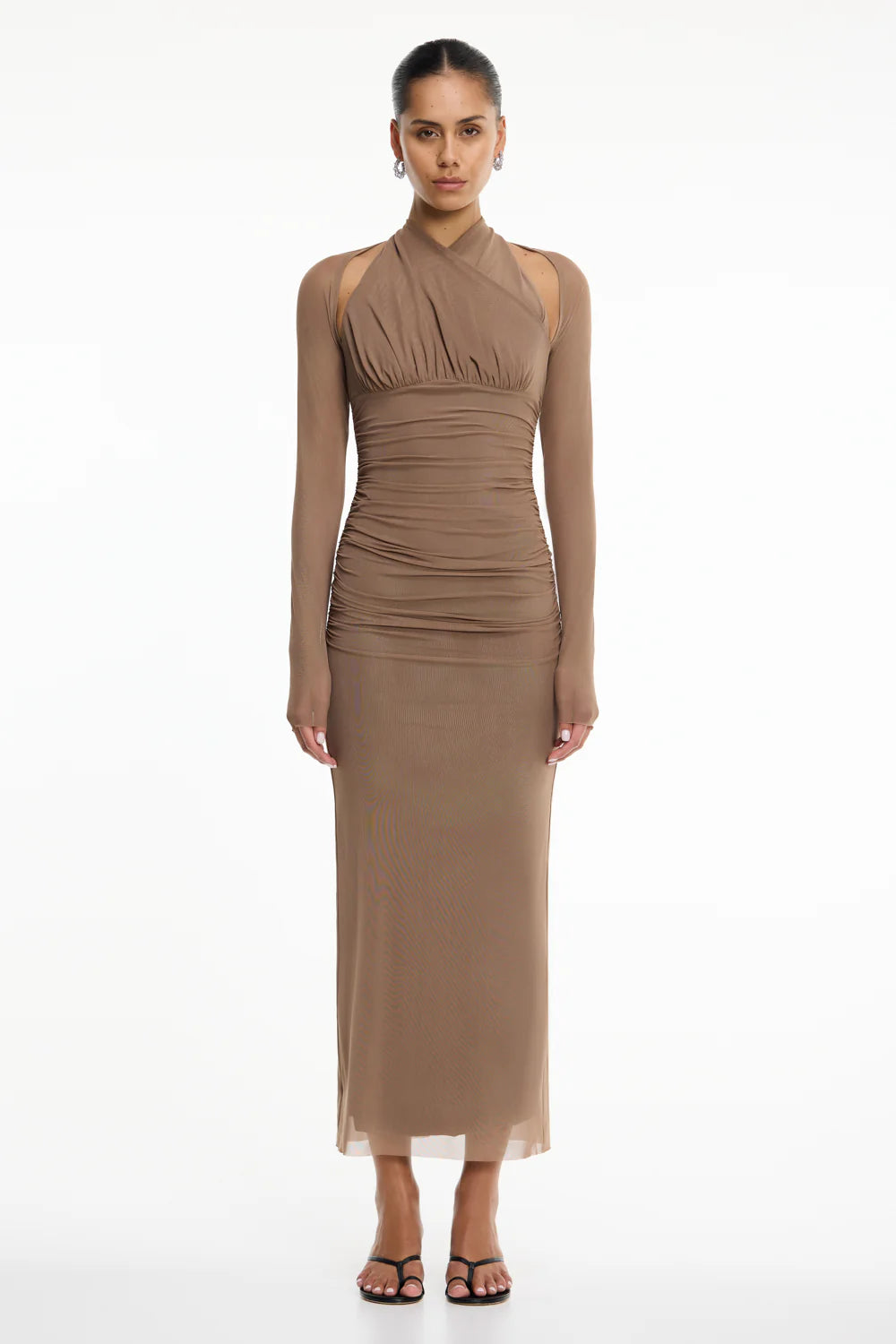 Trinity dress, taupe