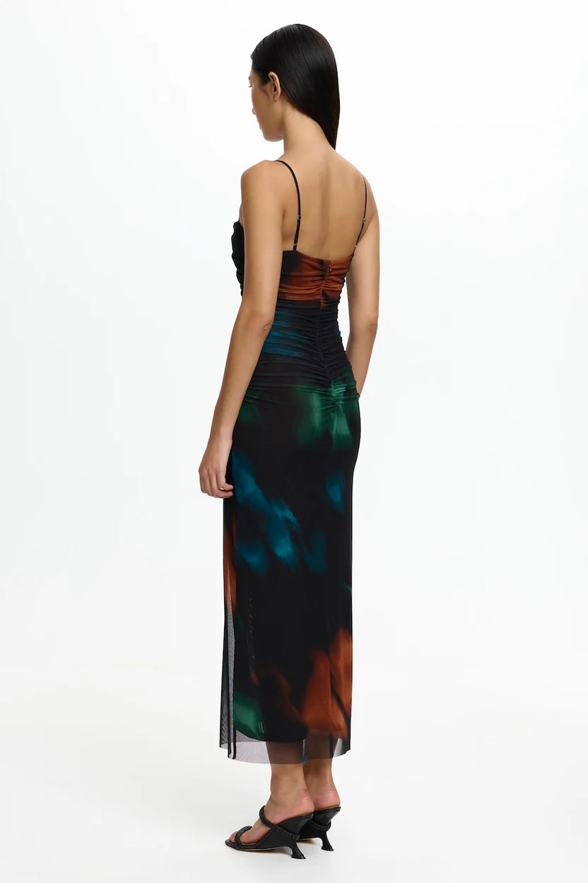 Martini dress, blurred floral