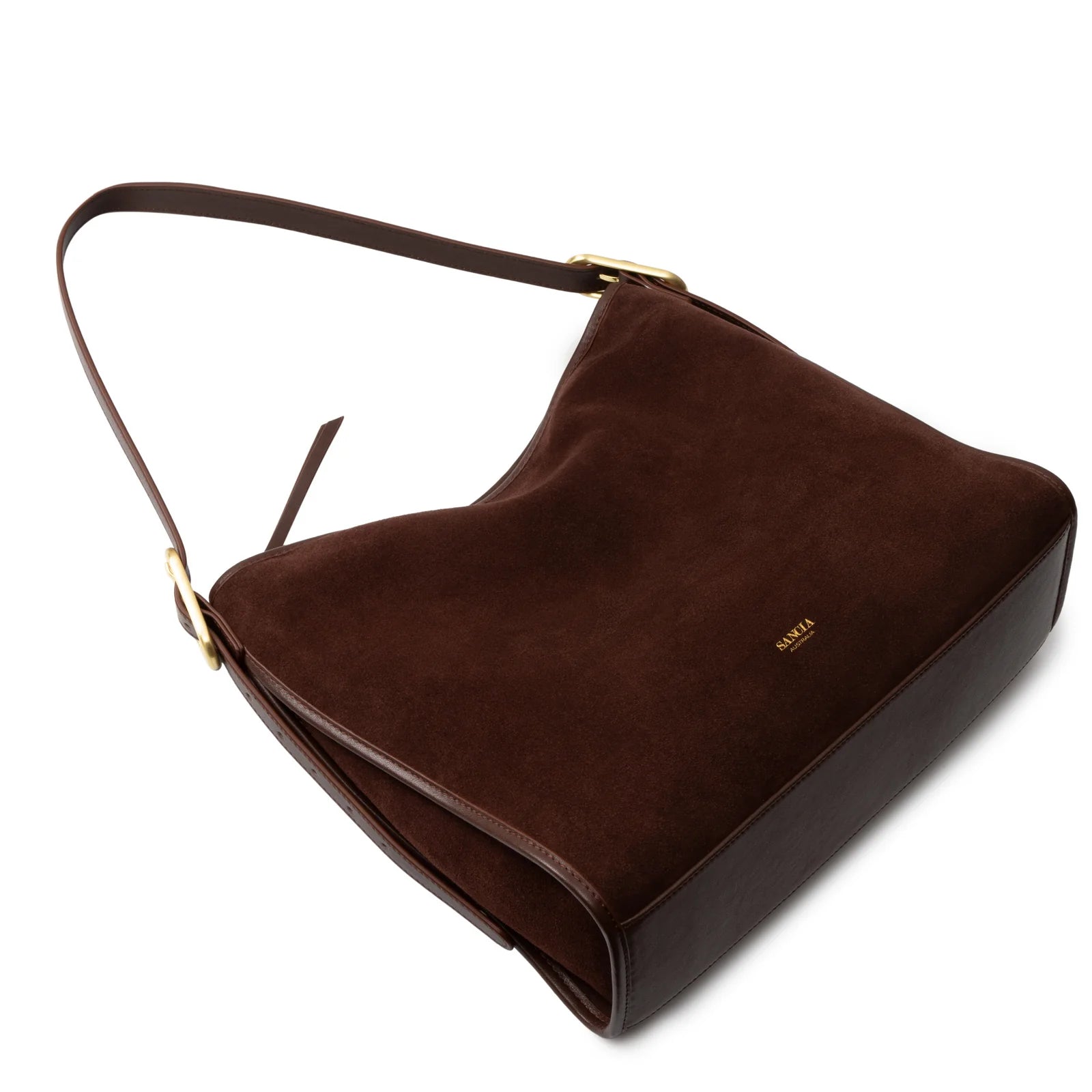 The moretto, cocoa suede