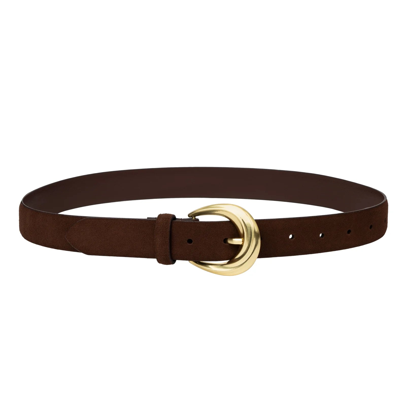 The antica belt, cocoa suede