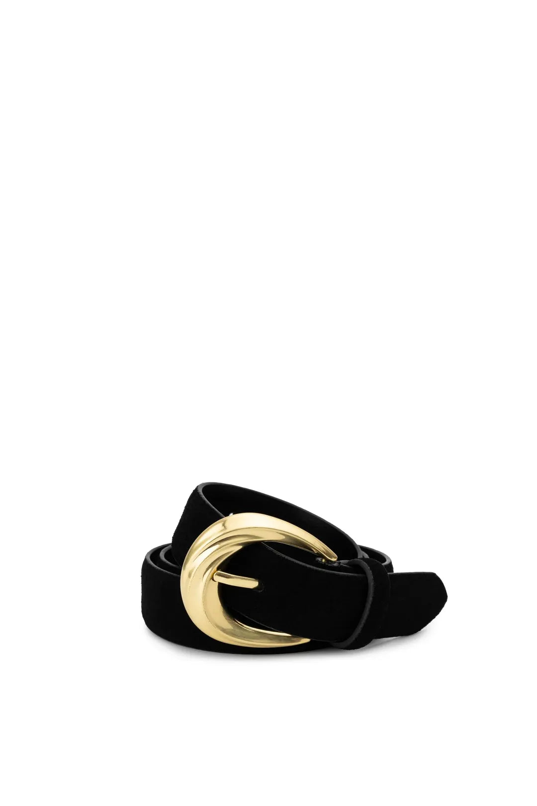 The antica belt, black Suede