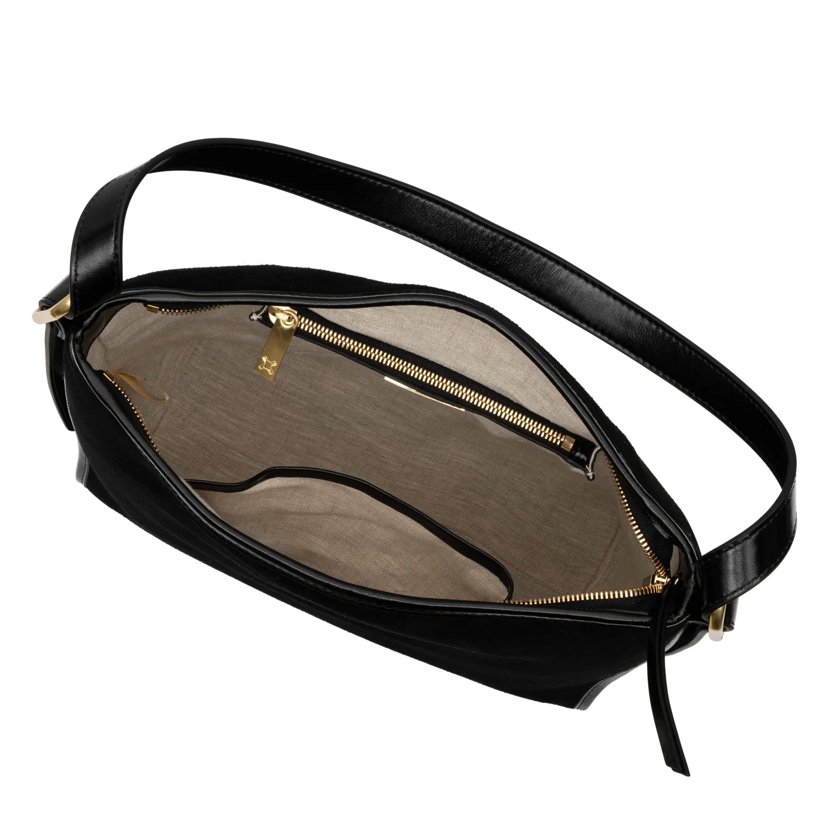 The Moretto, black suede