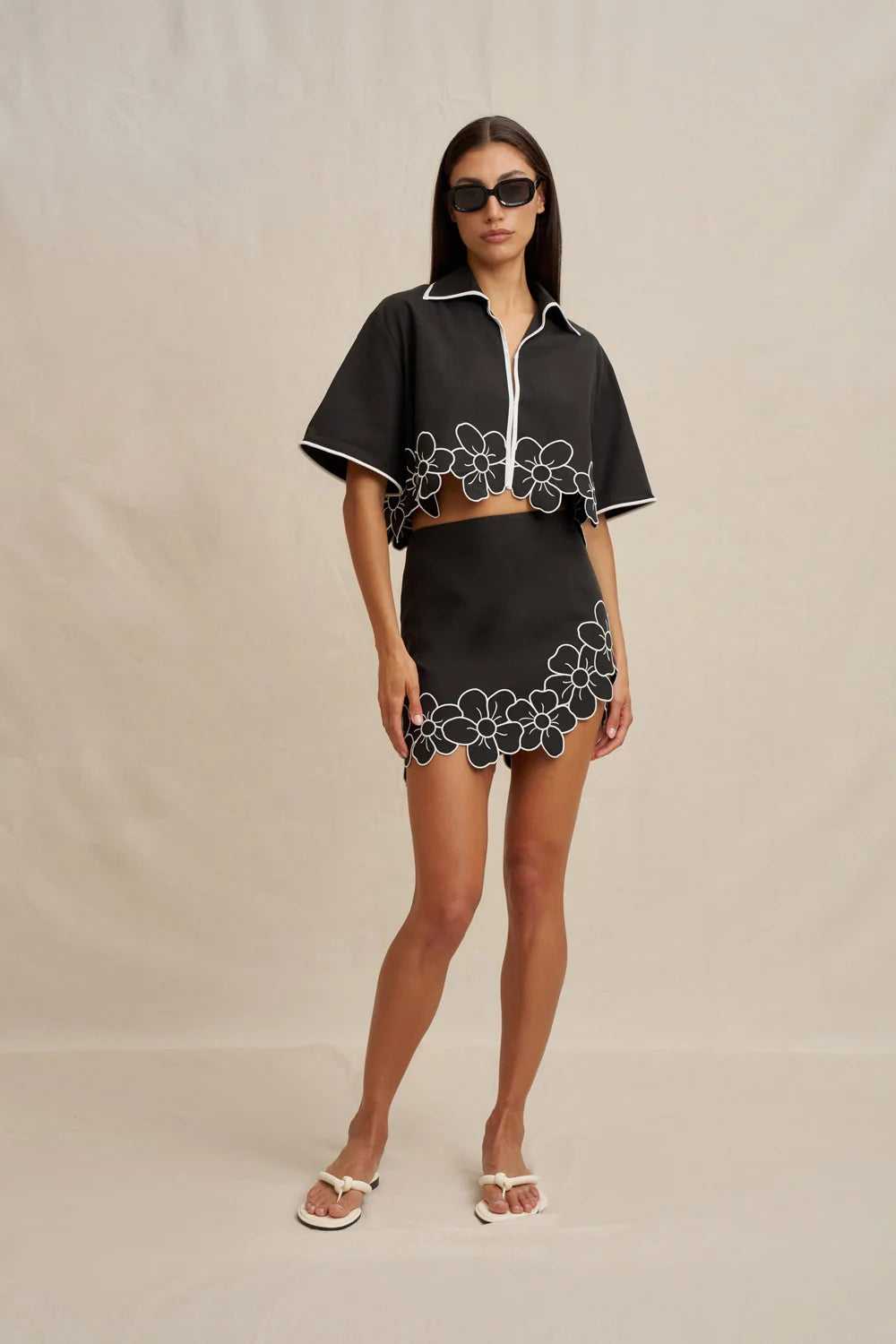 Dahlia Mini Skirt, Black