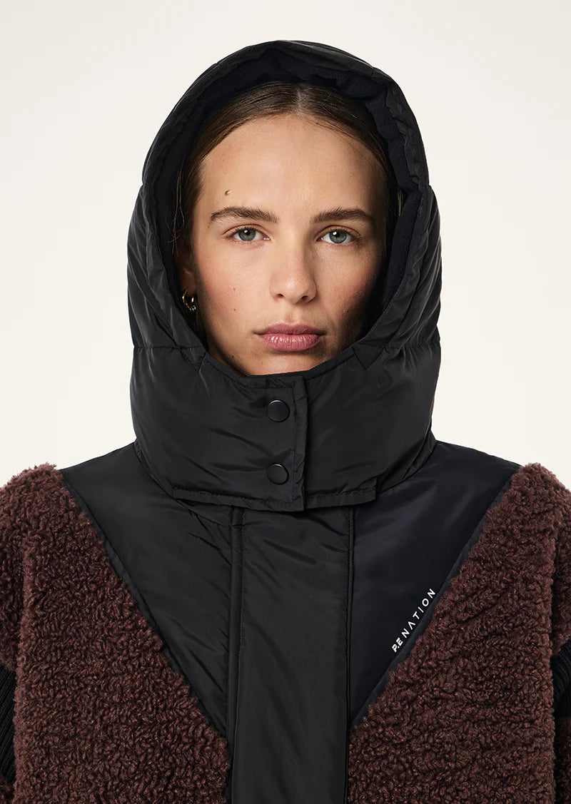 District jacket, mahogany