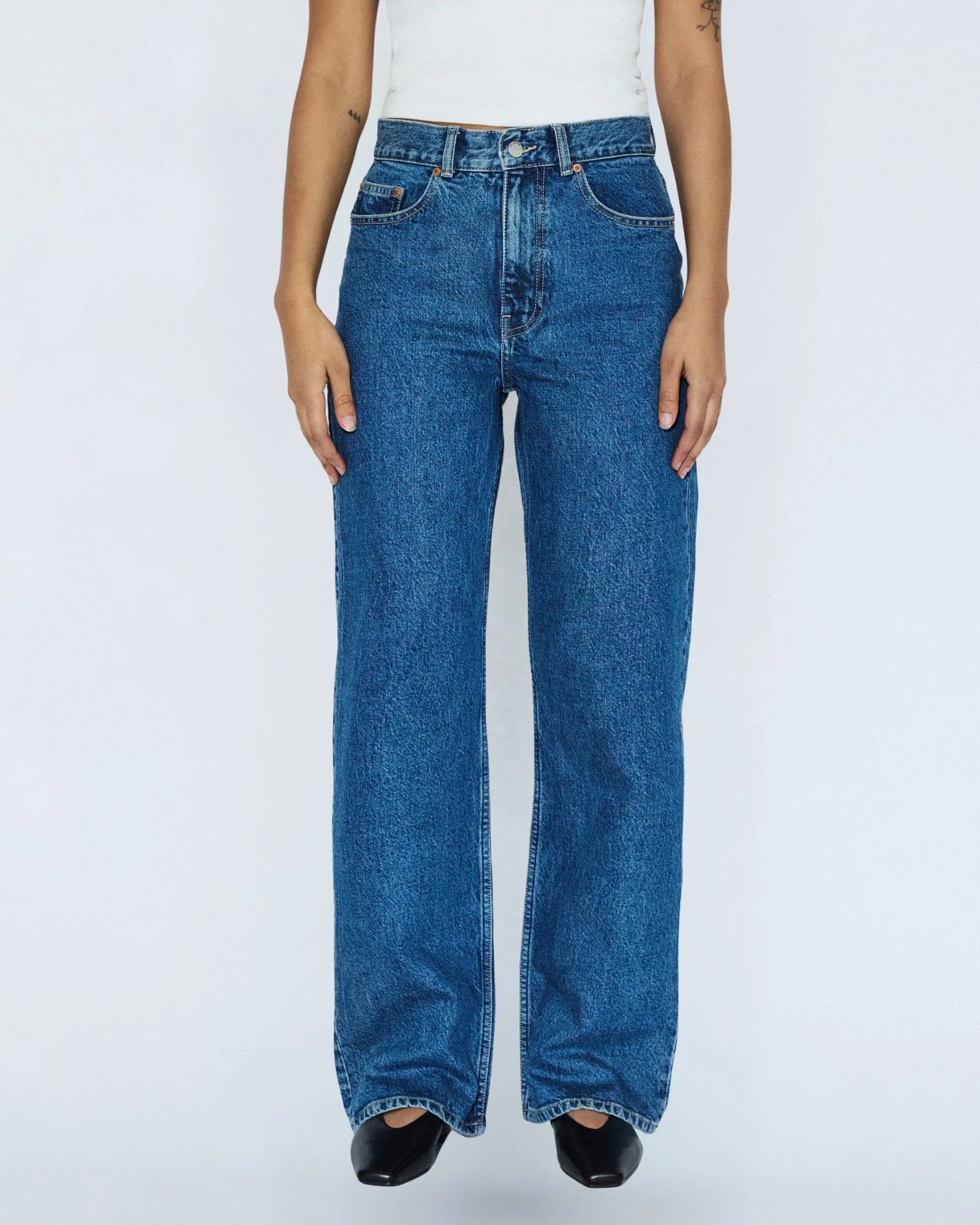 Echo high straight jeans, Bay mid retro