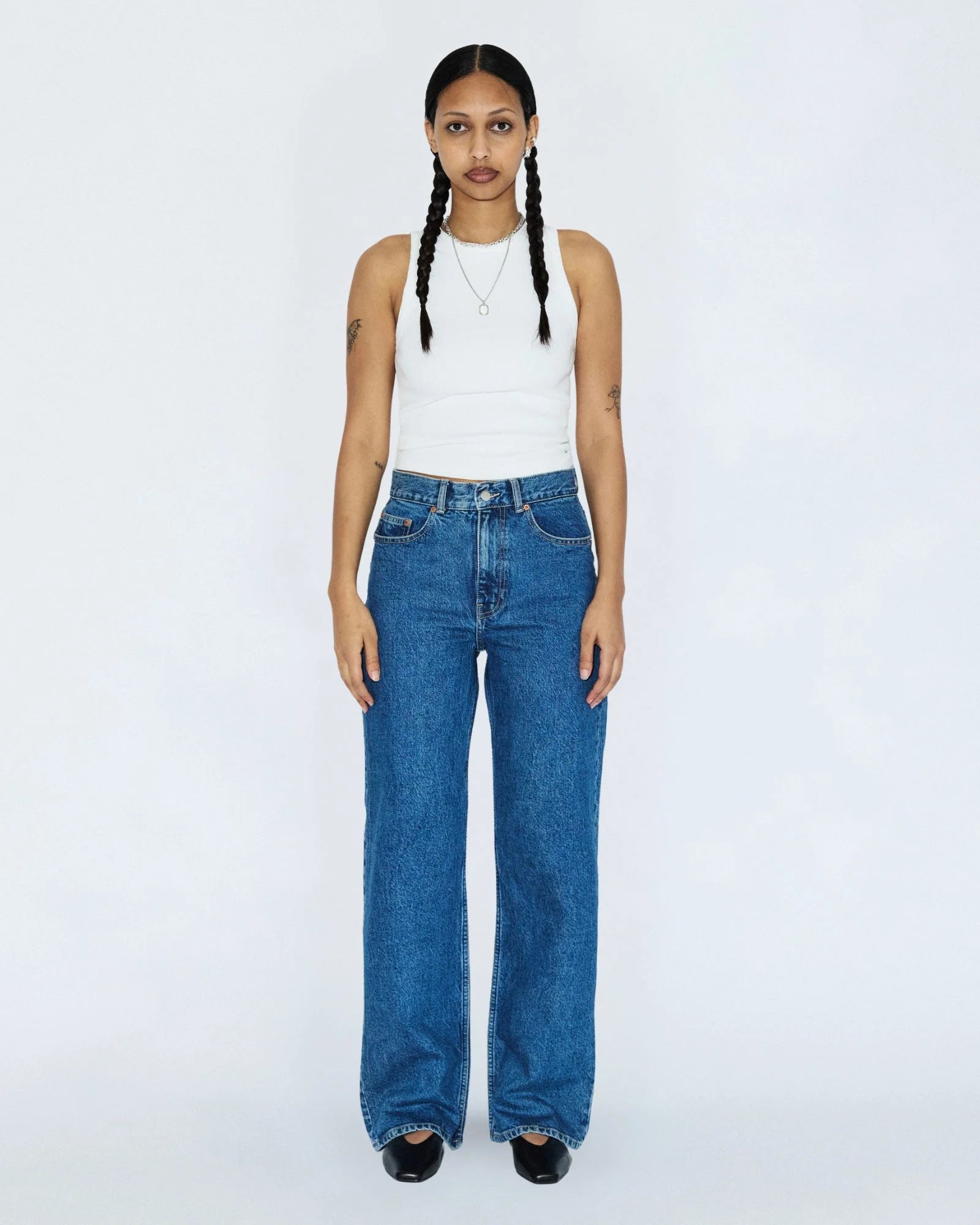 Echo high straight jeans, Bay mid retro