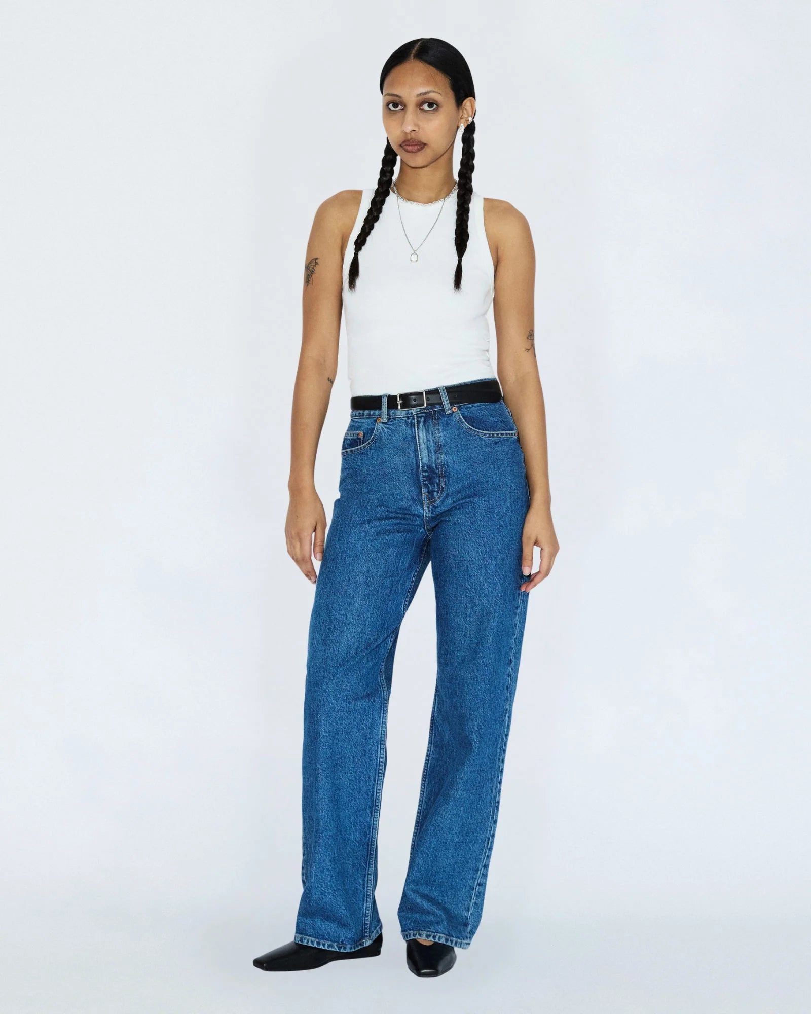 Echo high straight jeans, Bay mid retro