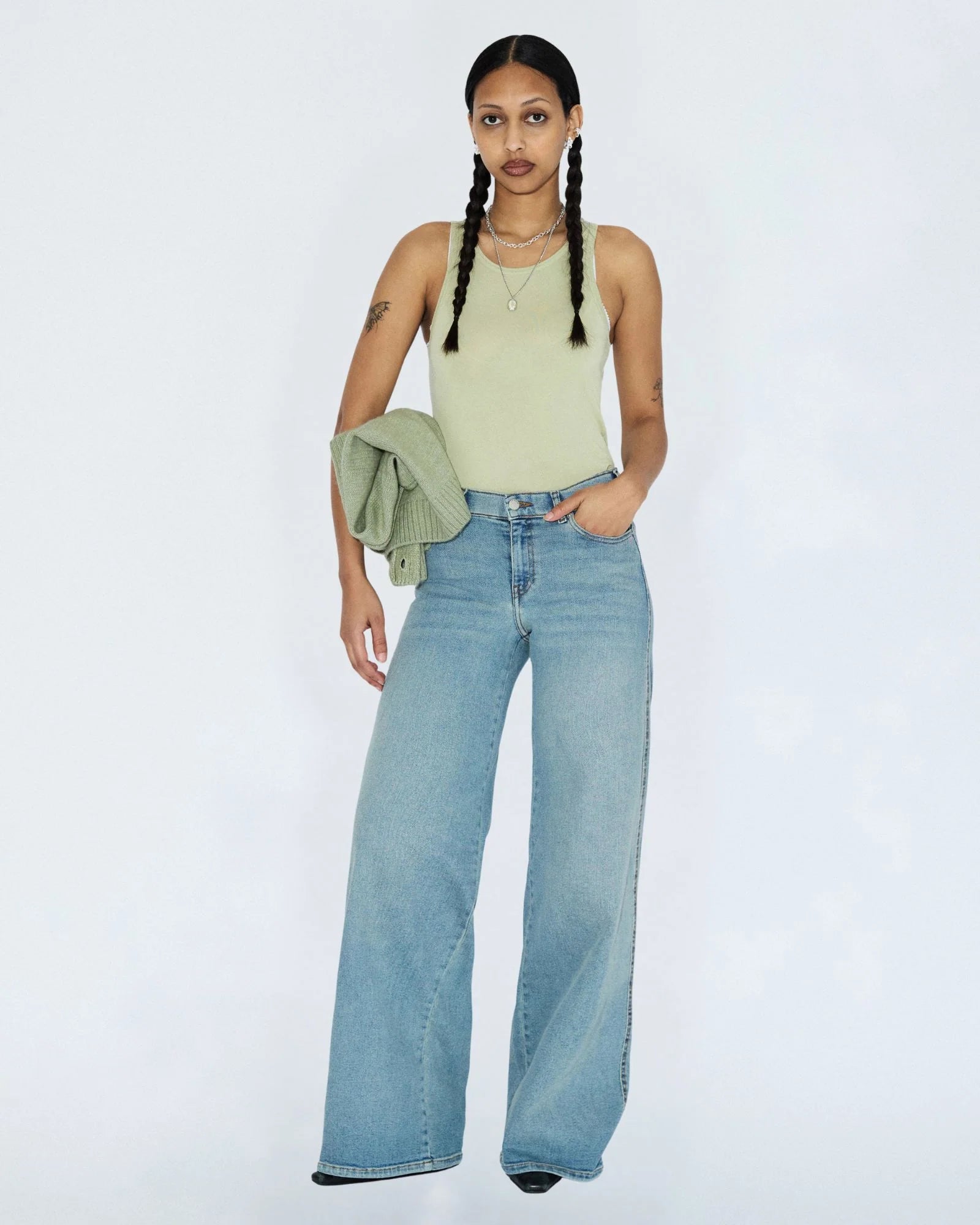 Zila mid wide Jeans, cape light vintage