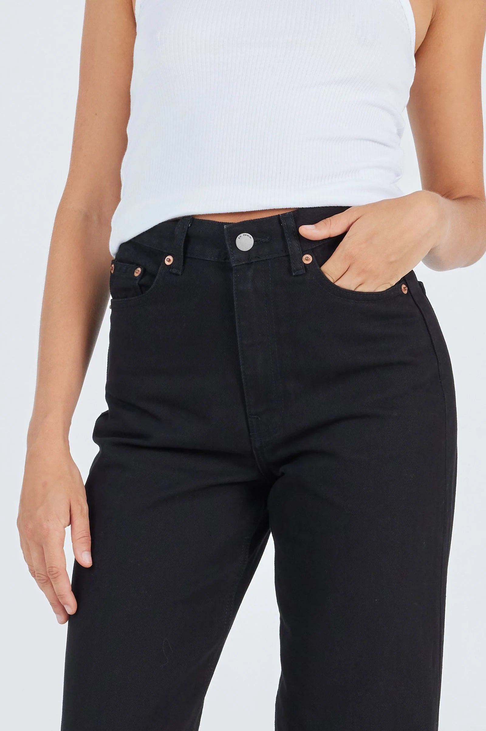 Echo straight jeans, black
