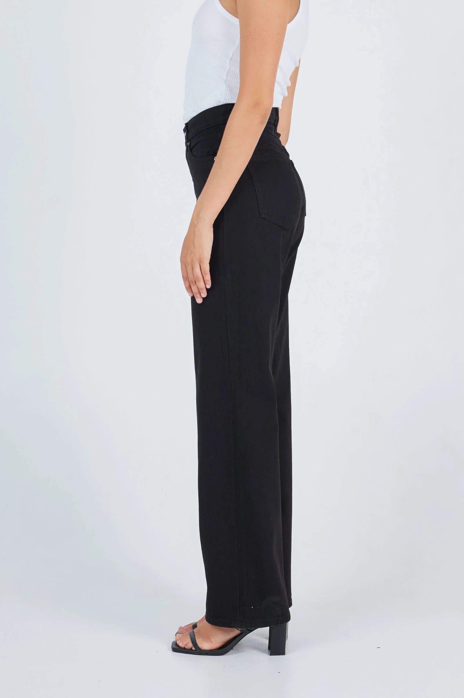Echo straight jeans, black