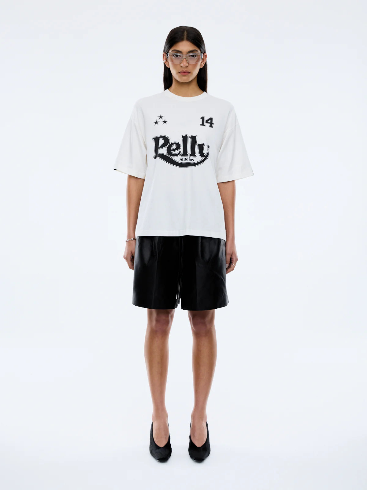 Racing pelly swoop, vintage white