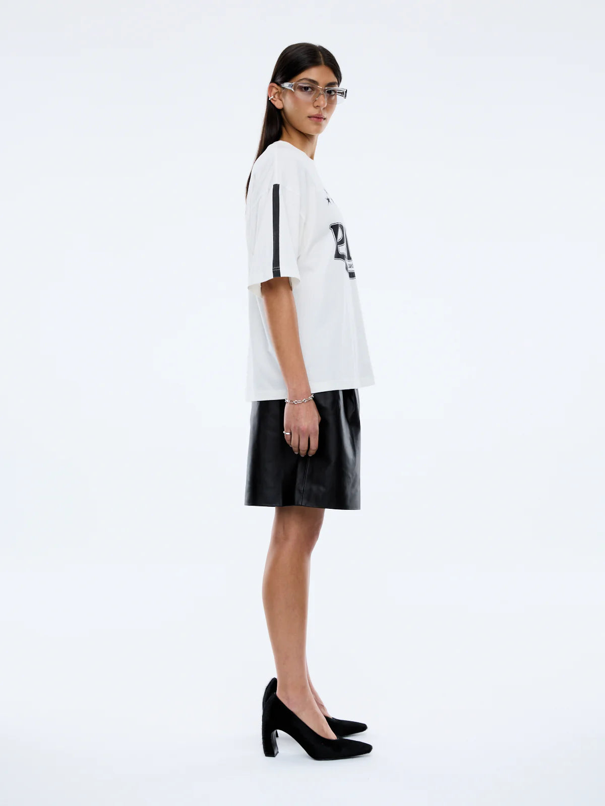 Racing pelly swoop, vintage white
