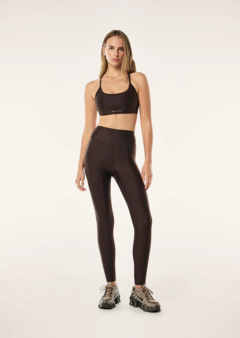 Fairmont full length legging, espresso