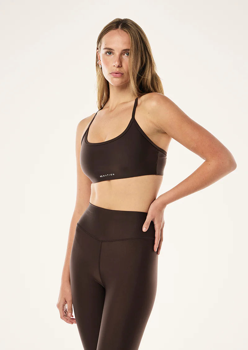 Fairmont sports bra, espresso