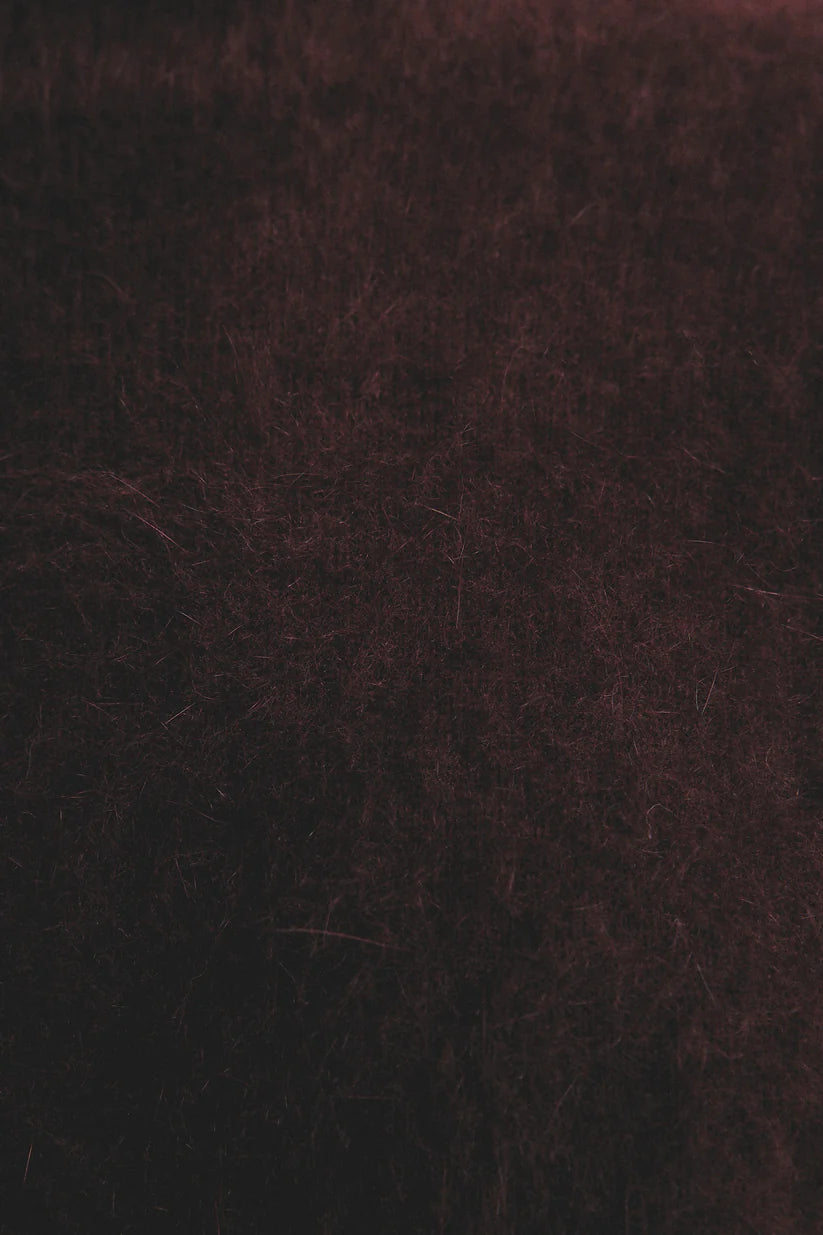 Adele Cashmere Crew Neck Knit - Aubergine