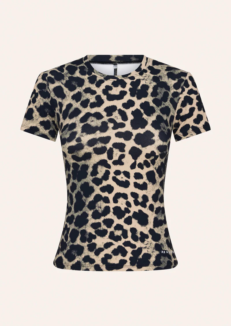 Foundation ss tee, leopard print