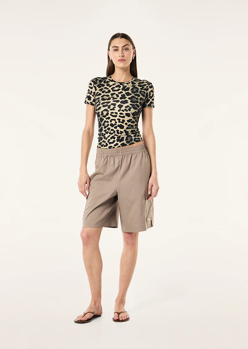 Foundation ss tee, leopard print
