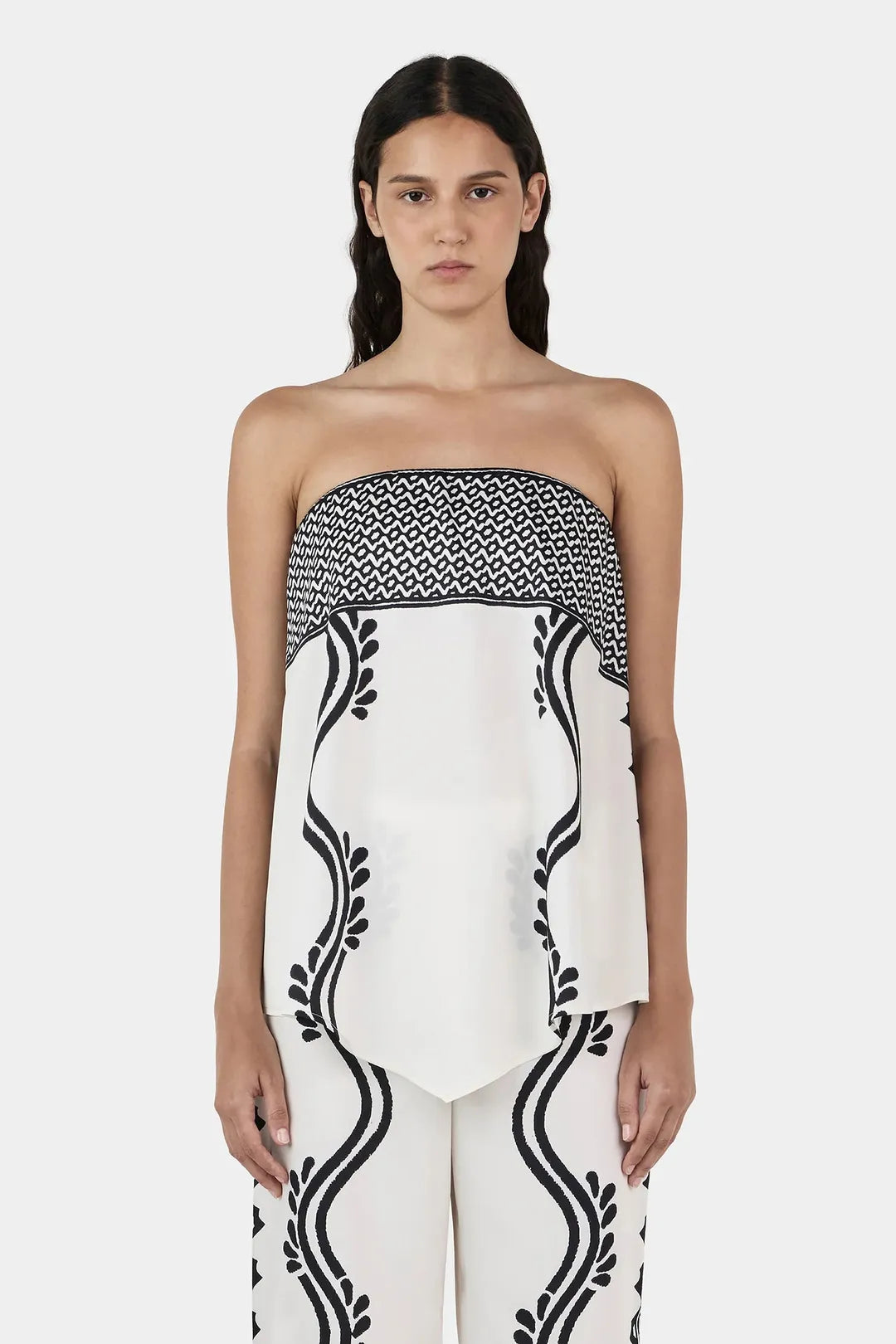 Franca bodice, geo waves