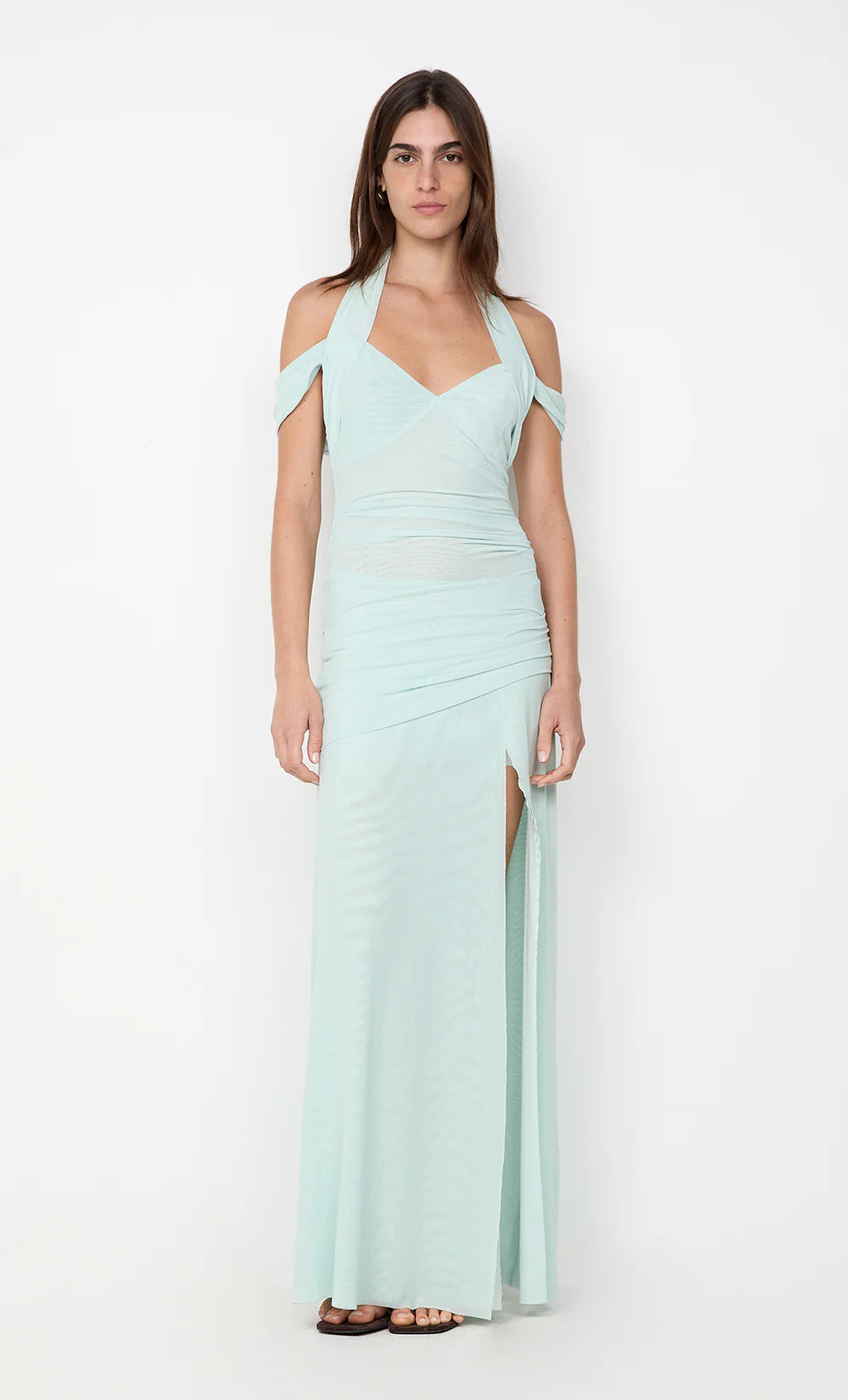 Preorder Winnie halter maxi dress, spearmint