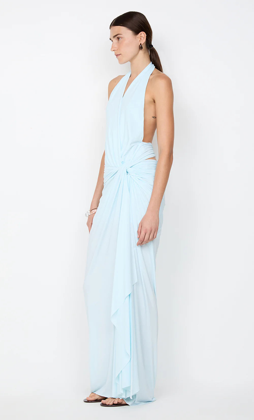 Preorder Clementine twist dress, arctic blue