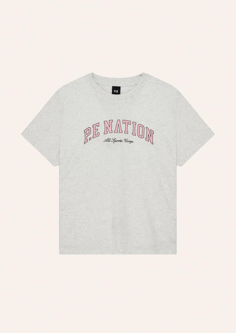 Heritage tee, grey marle