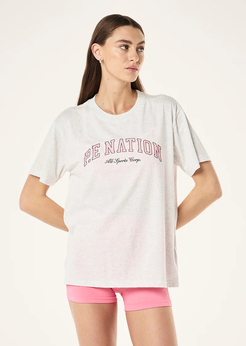 Heritage tee, grey marle