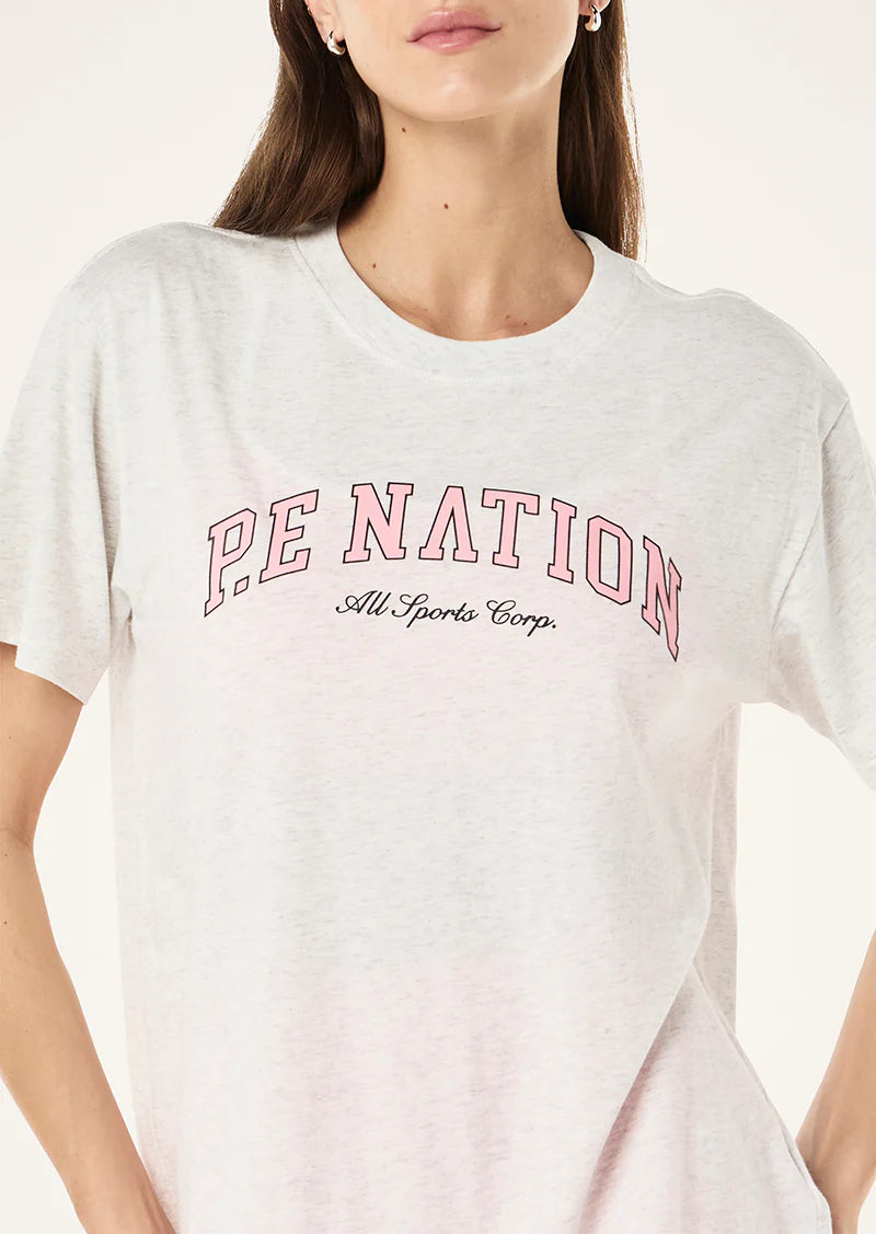 Heritage tee, grey marle