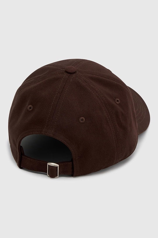 Thome embroidered cap, chocolate