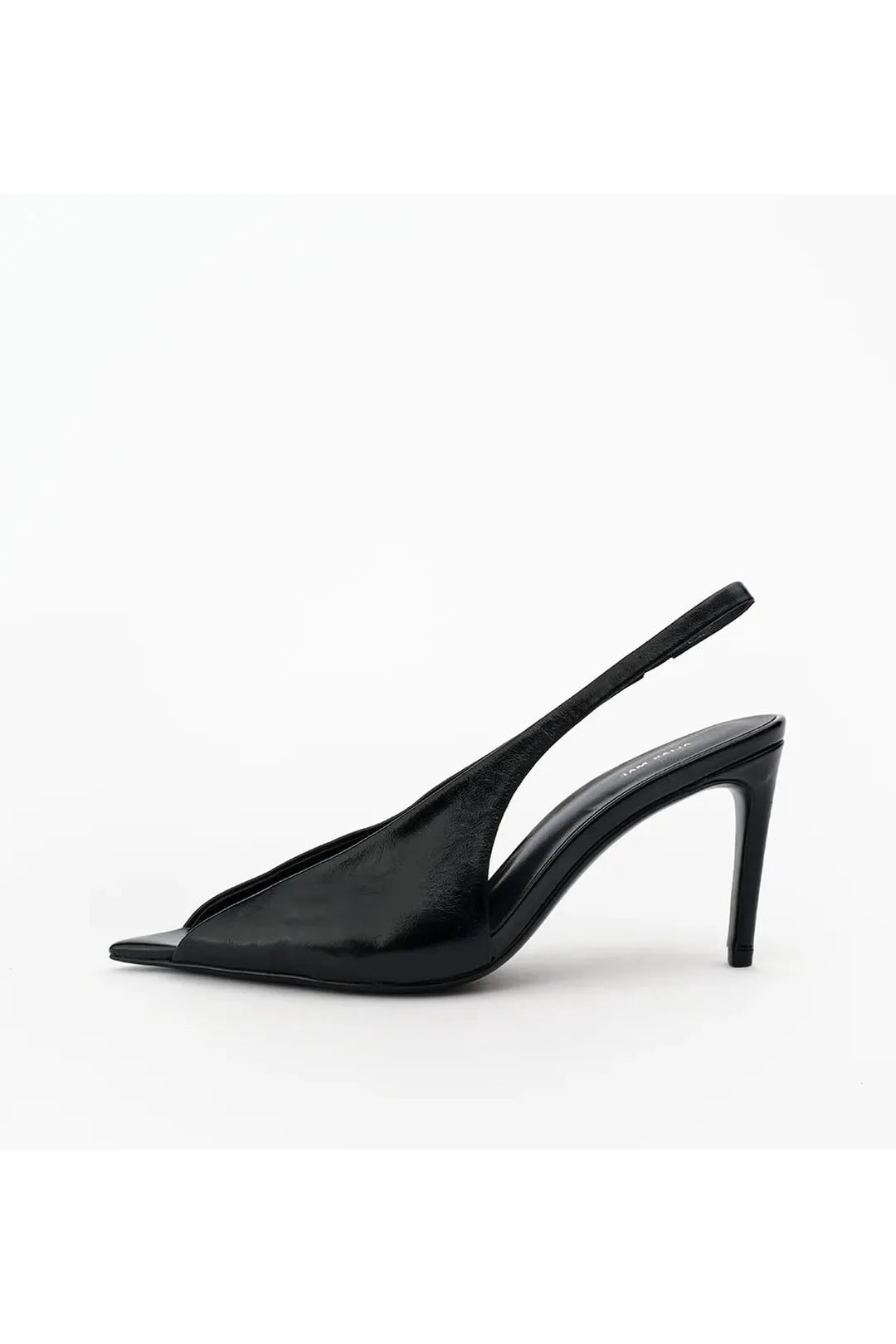 Isobel, black oily crinkle leather