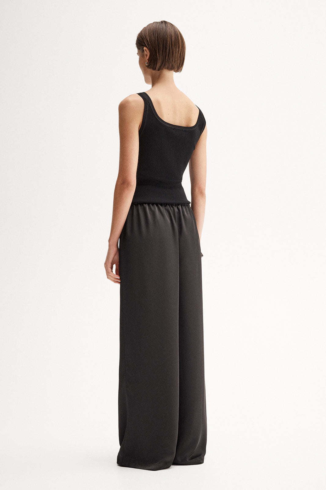 Coralie knit top, black
