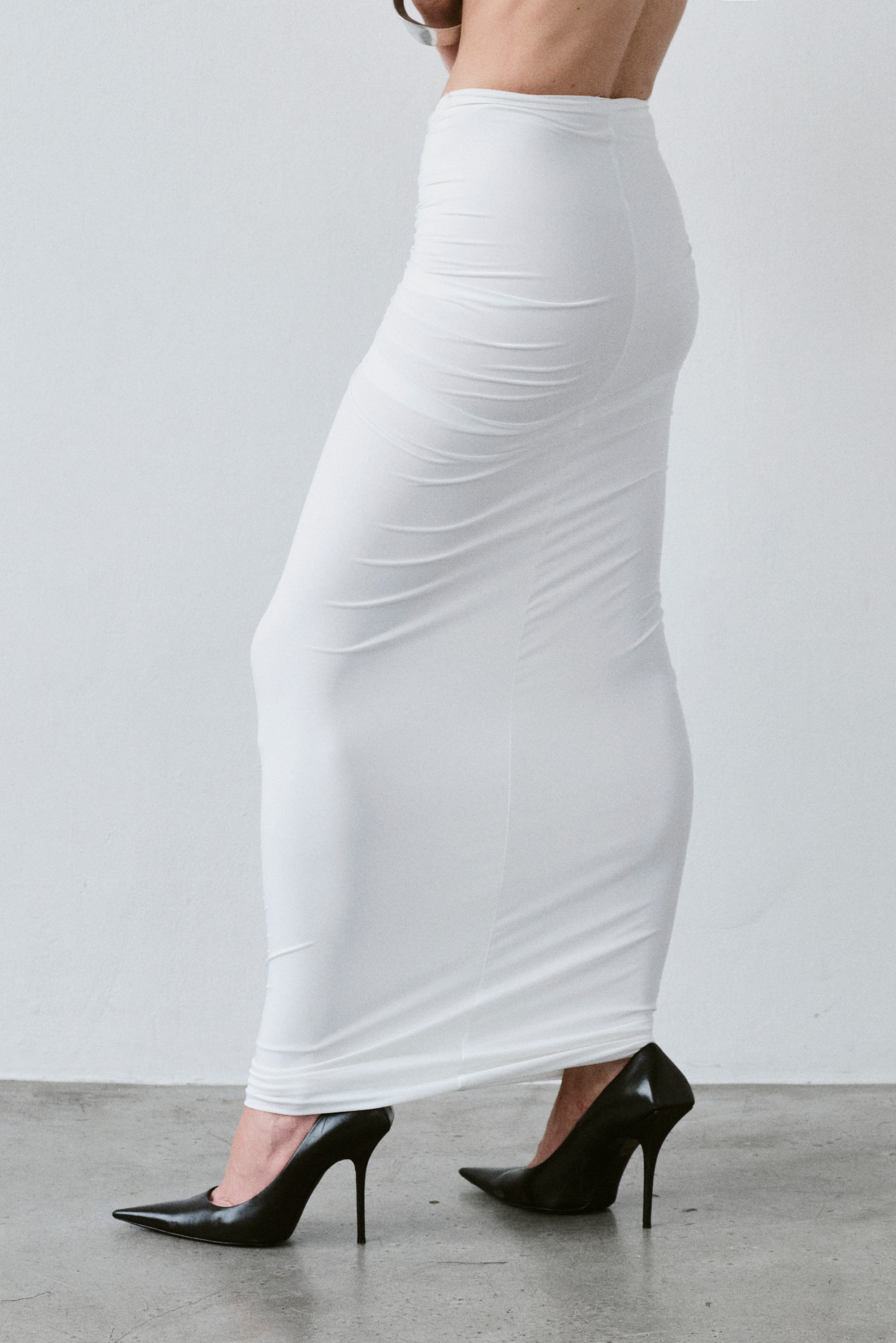 Manhattan maxi skirt, White