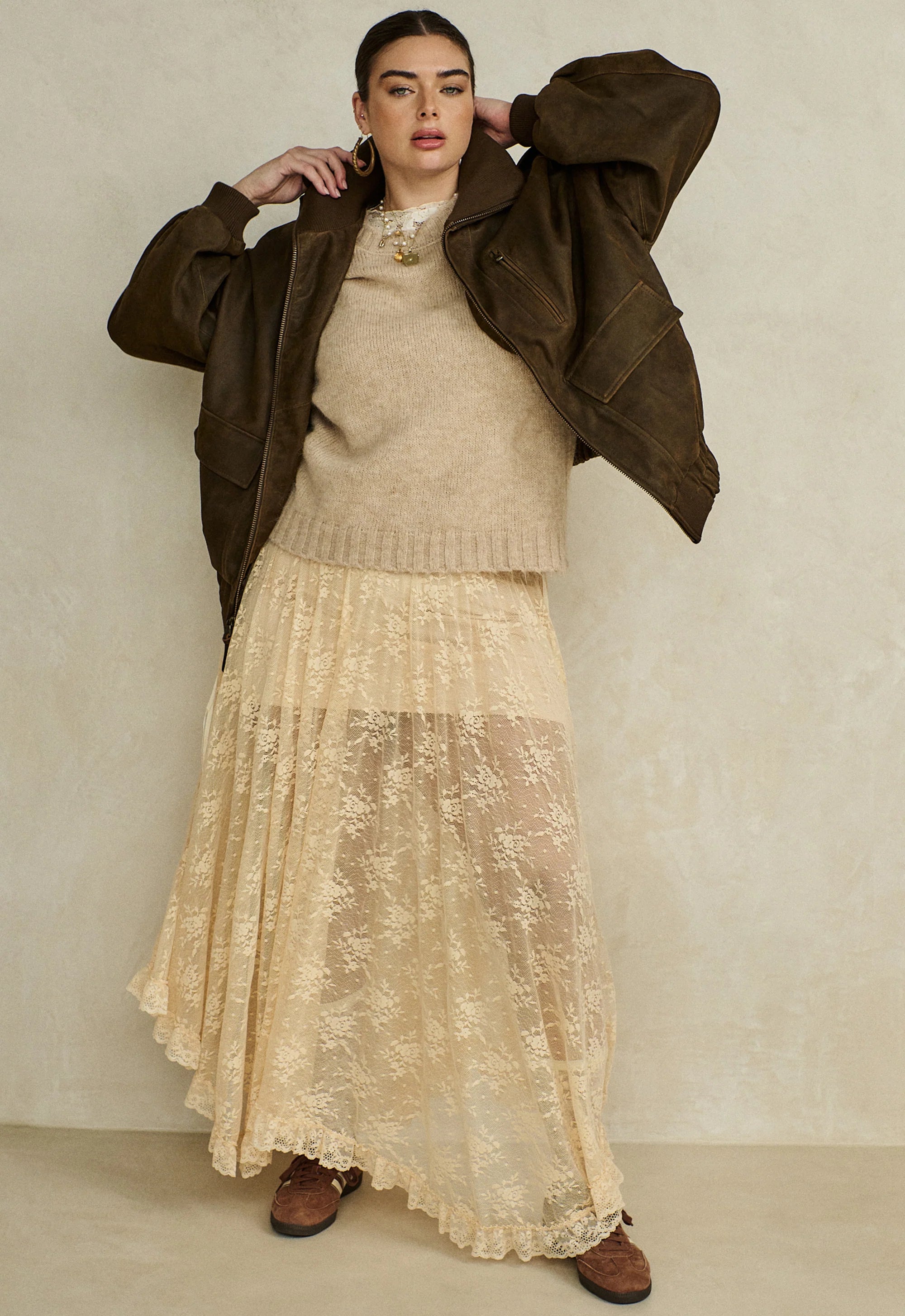 Labyrinth Lace Maxi Skirt