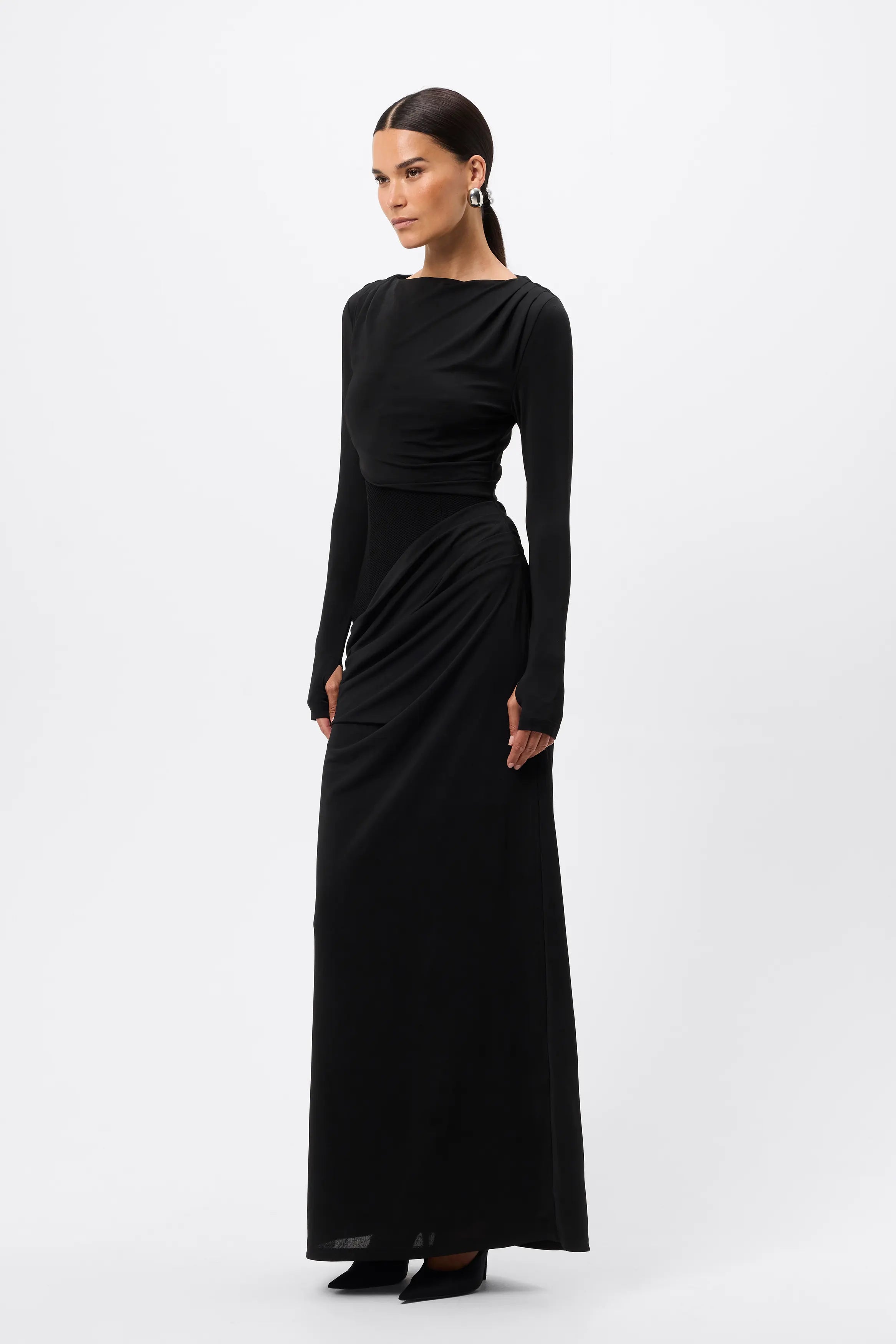 Lure maxi dress, black