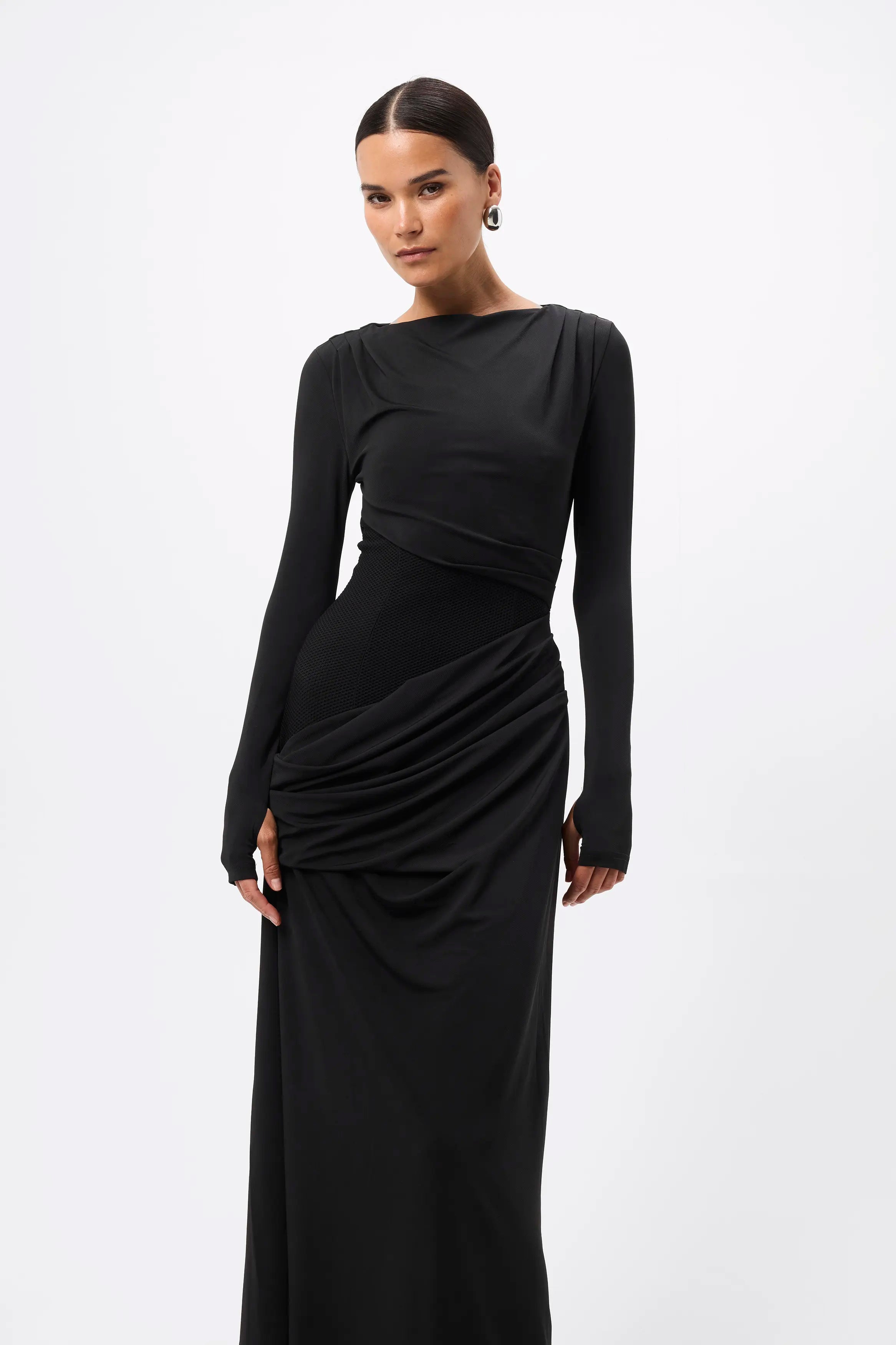 Lure maxi dress, black