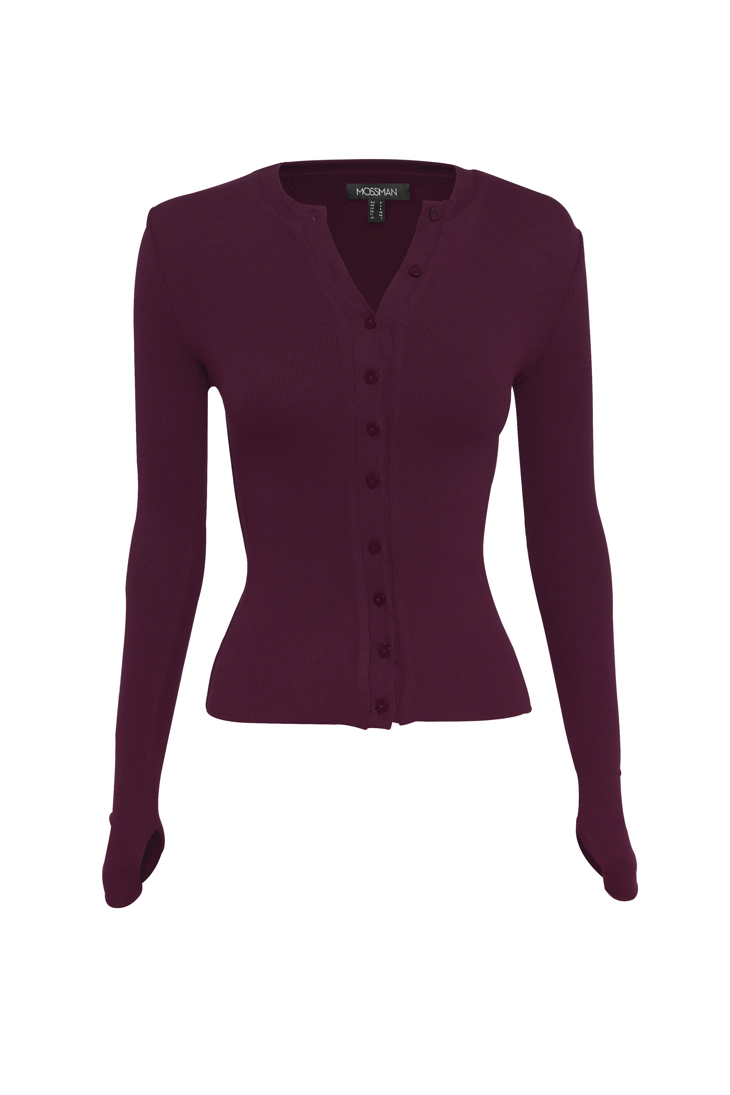 lyon cardigan, cherry lacquer