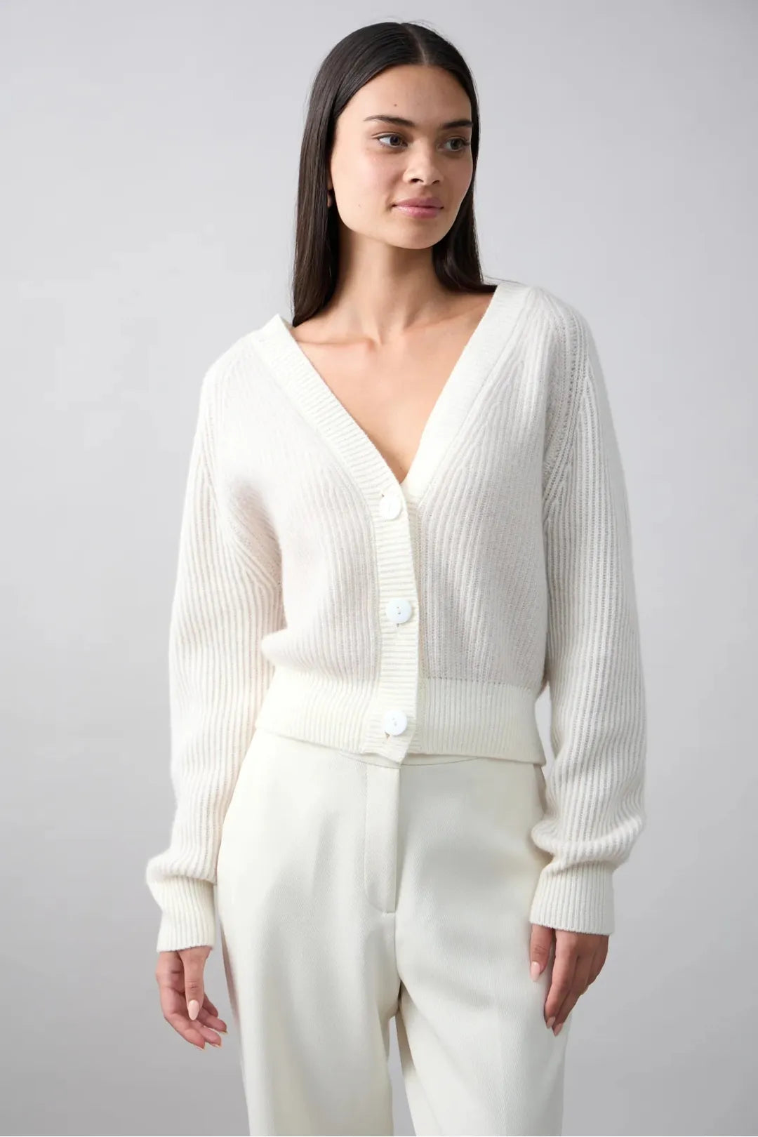frankie cardi, cloud/alabaster