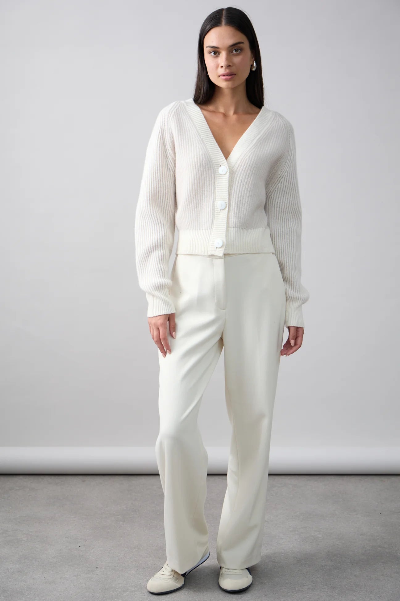 frankie cardi, cloud/alabaster
