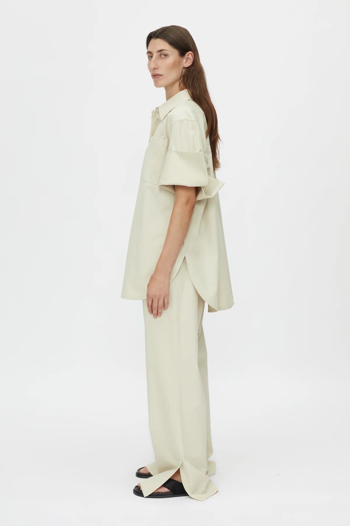 Winslow short sleeve shirt, stone