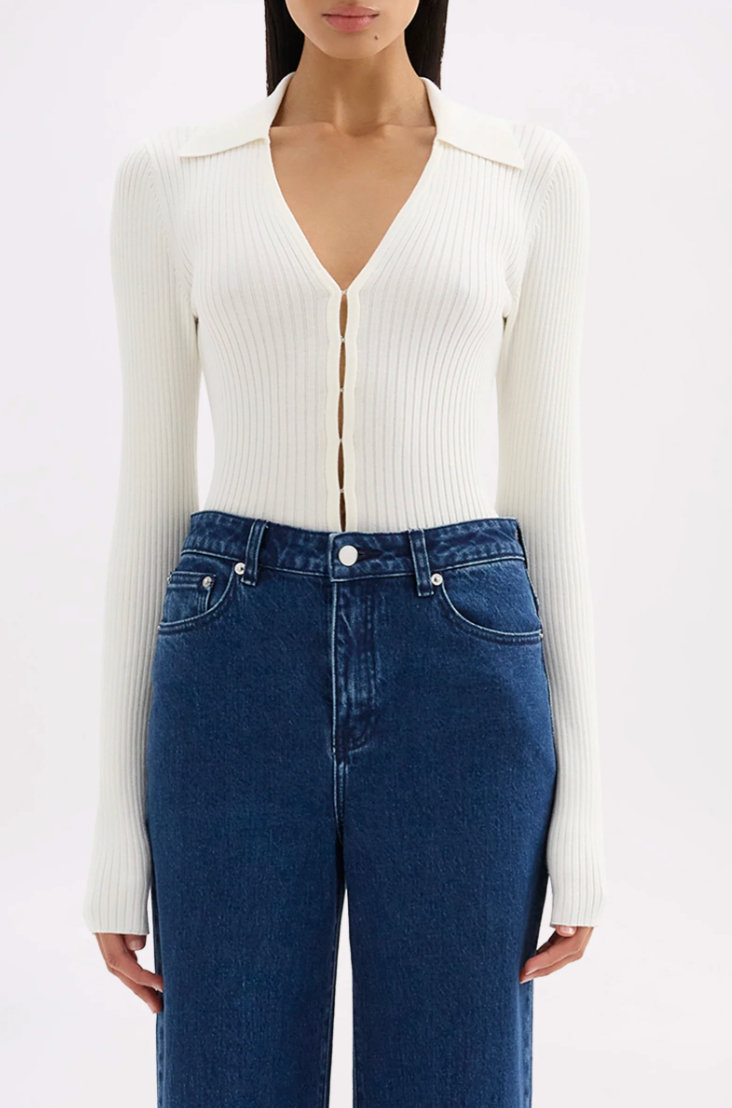 Odette knit top, salt