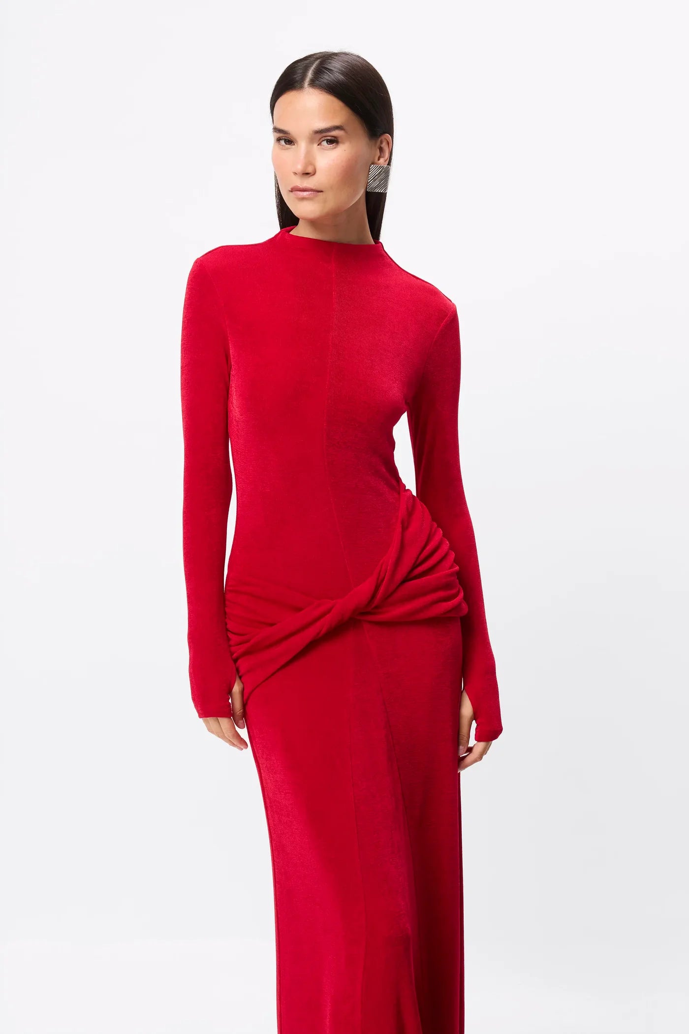 Ode maxi dress, rouge