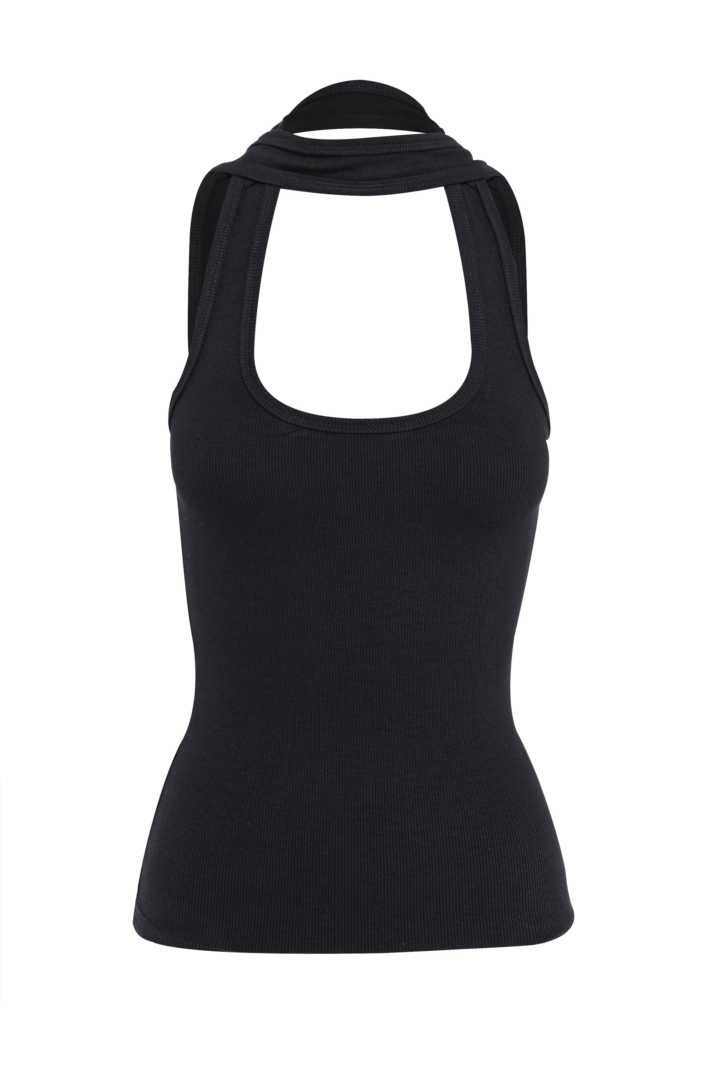 Outline tank, black