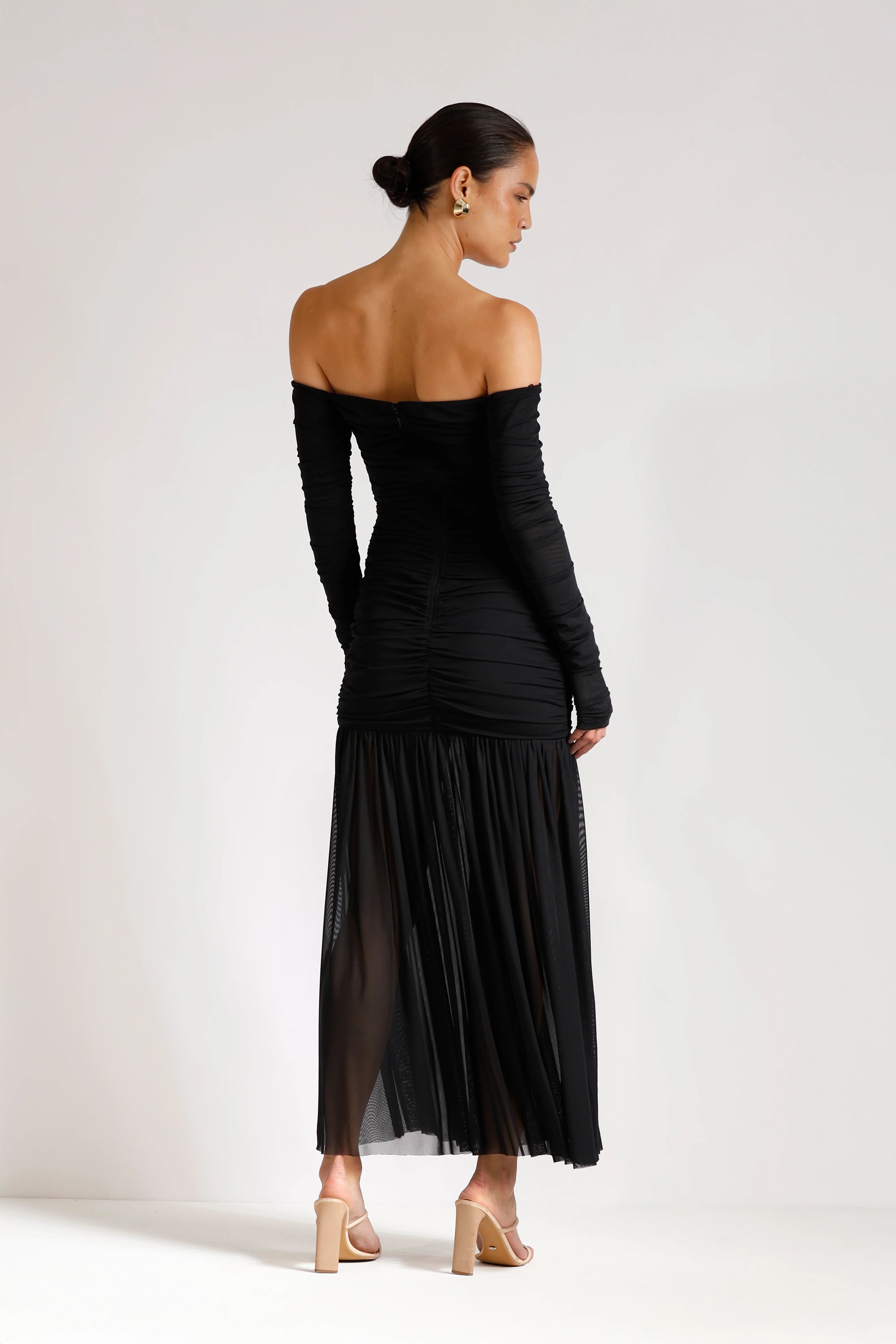 echo hourglass midi, black