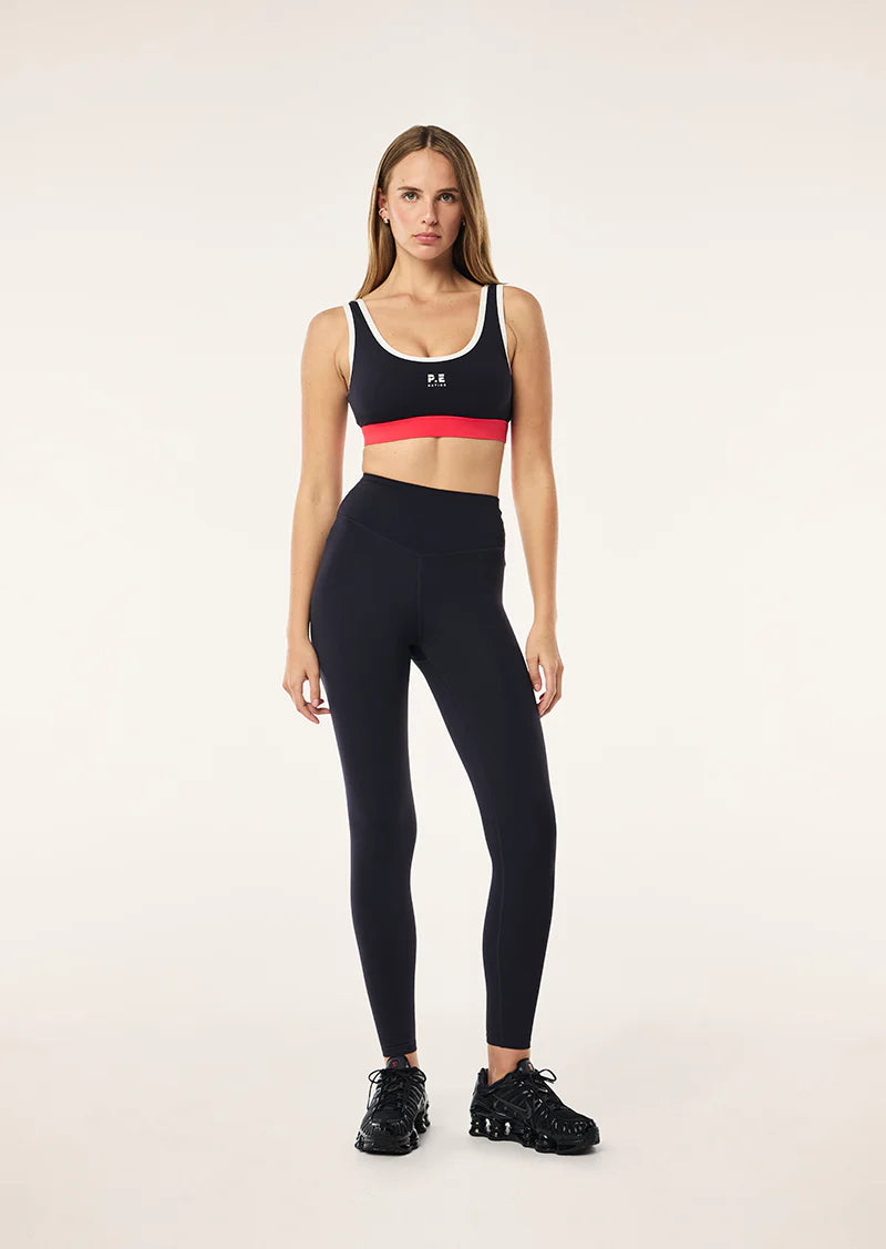 pursuit sports bra, dark sapphire