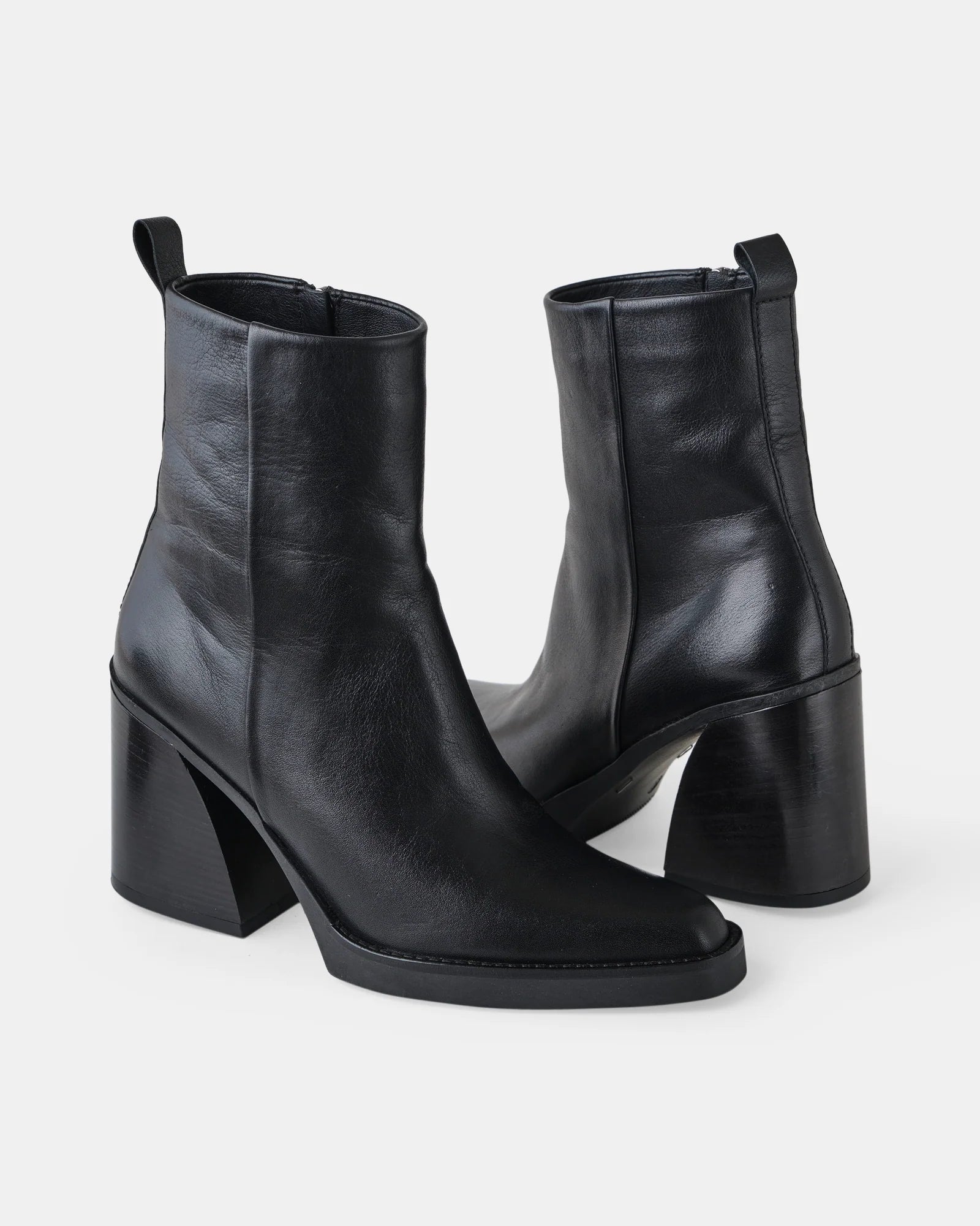 Lili Leather Boot - Black