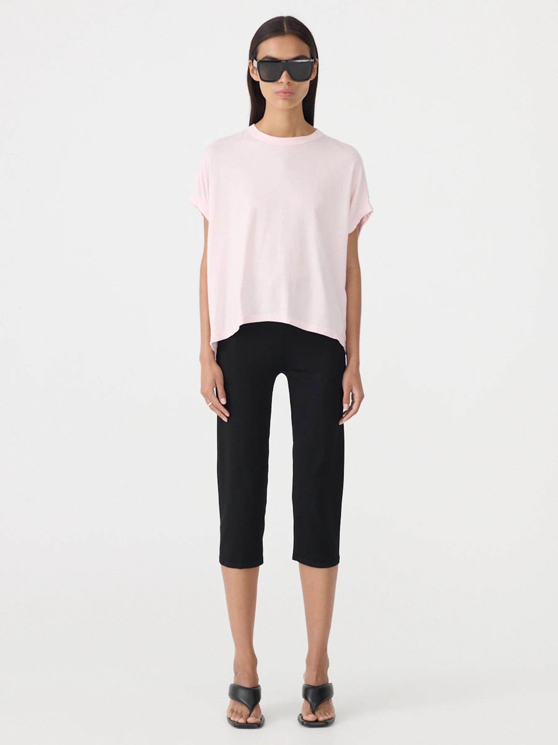 Circle t shirt, powder pink
