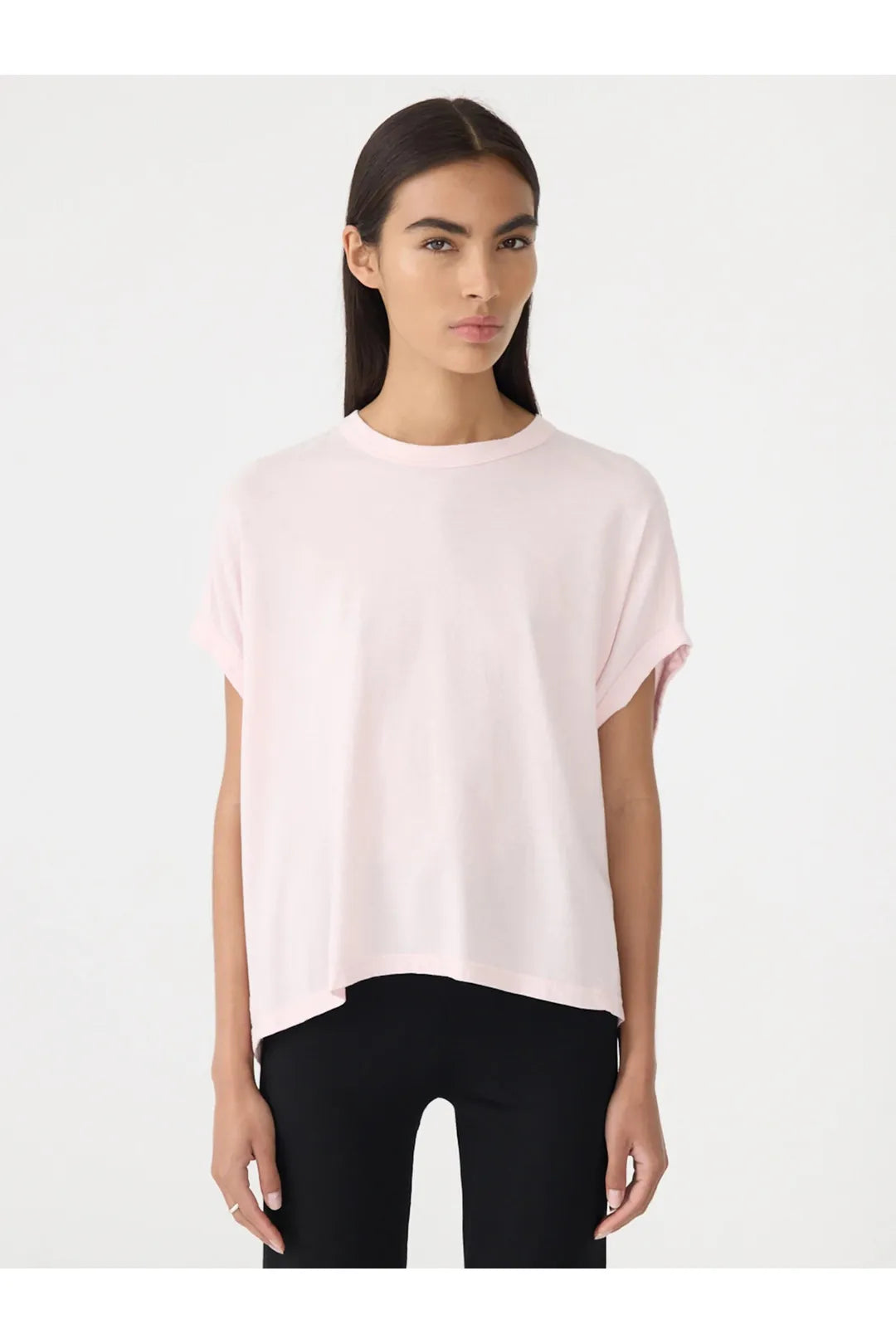 Circle t shirt, powder pink